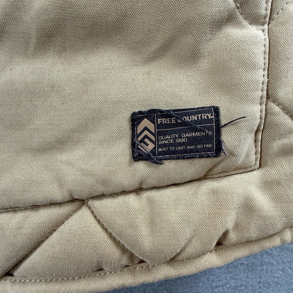 Faux Shearling Vest Women's XL Light Tan / Beige Reversible - Picture 2 of 7